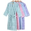 Four seasons currency pure cotton Bathrobe Ladies bathrobe adult Mid length version bathrobe Thin section Khan steam service summer Men's Bathrobe